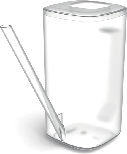 Zalievačka Tubi 1,6 l priehľadná