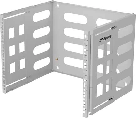 Nástenný držiak RACK 19" 8U, hĺbka 400/240 mm, sivý