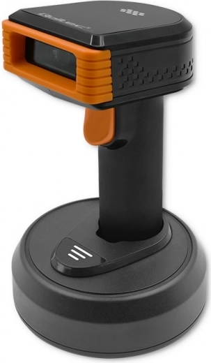 Bezdrôtová čítačka čiarových kódov 1D/2D s dokovacou stanicou Qoltec