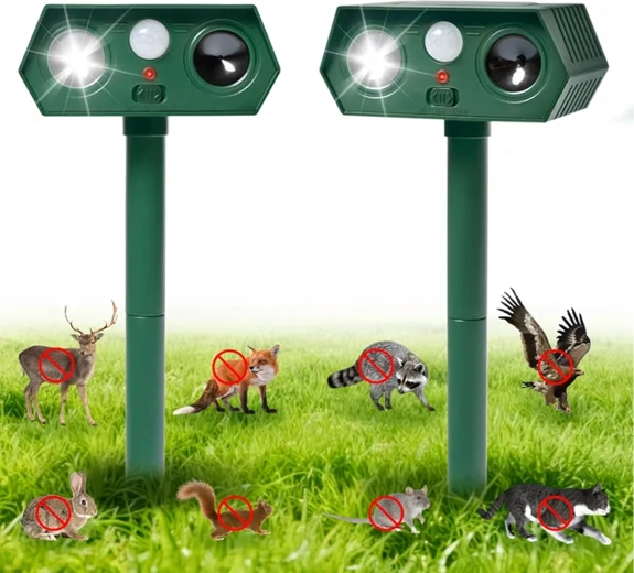 Účinné odpudzovanie rôznych druhov zvierat