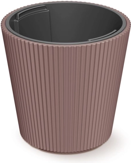 Kvetináč s vložkou Milly 23,8 cm marsala