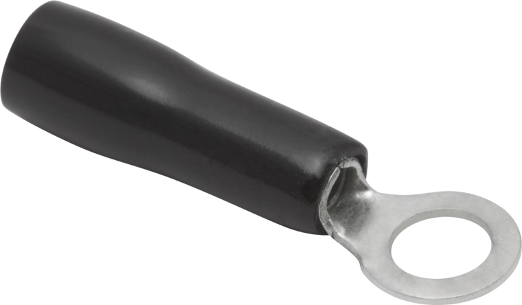 Izolované káblové očko 4/2 mm čierne