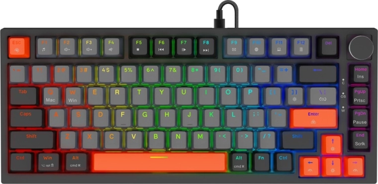 Magnetická herná klávesnica astral s prepínačmi outemu white jade, rgb, 3 farby keycapov