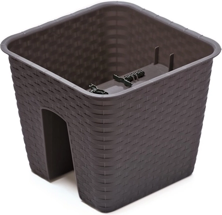 Kvetináč na zábradlie Ratolla 28 cm antracit
