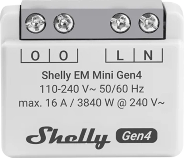 Merač spotreby energie Shelly EM Mini Gen4 s Wi‑Fi a Matter