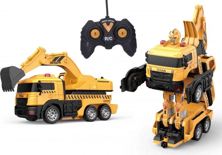 RC autorobot – transformujúci bager 29 cm