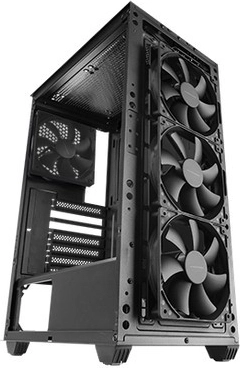 4× tichý 120mm FDB ventilátor v základe