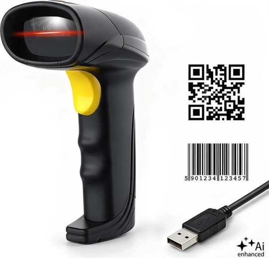 Qoltec čítačka čiarových kódov 1D a 2D s USB