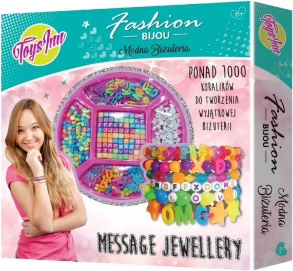 Súprava na výrobu náramkov s písmenkami Message Jewellery