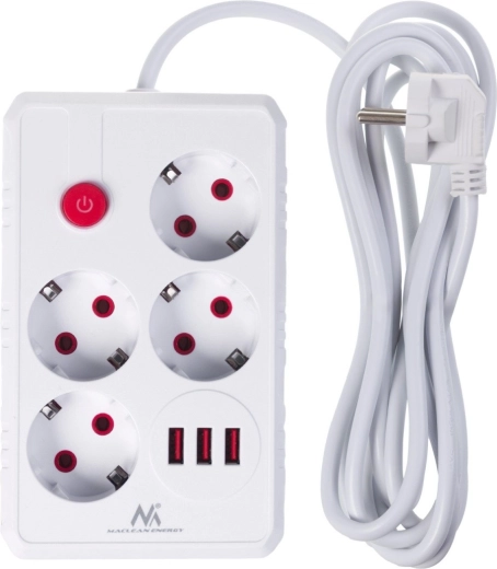4 zásuvky + 3× USB na jednom mieste