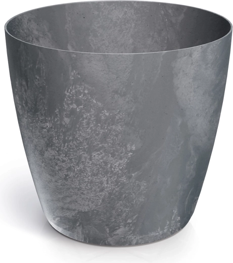 Kvetináč Mate s betónovým efektom, marengo, 23,8 cm