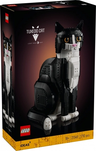 Stavebnica LEGO Ideas čierno-biela mačka