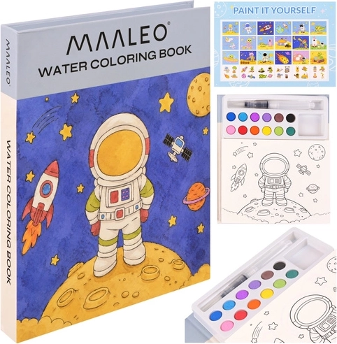 Vodové omaľovánky astronaut Maaelo