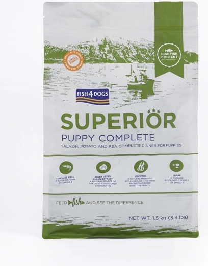 Fish4Dogs Superior malé granuly pre šteniatka s lososom a zemiakmi 1,5 kg