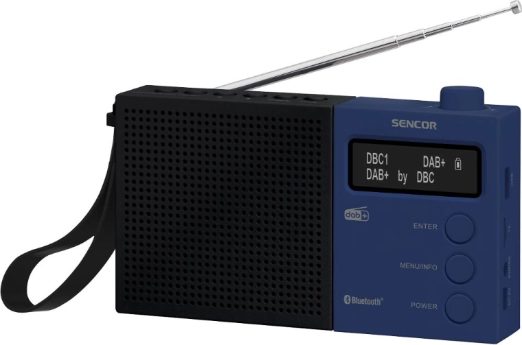 Digitálne rádio Sencor SRD 7760BB s DAB+, Bluetooth a USB