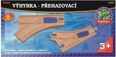 Špeciálna prehadzovacia výhybka pre vláčiky