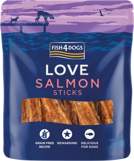 Fish4Dogs Love lososové tyčinky pre psov 85 g