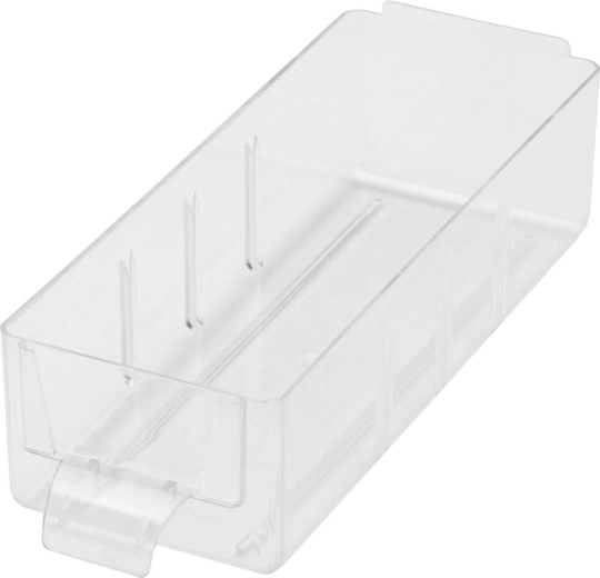 Malá plastová krabička S s priečkami 13,8 × 5,2 × 3,5 cm