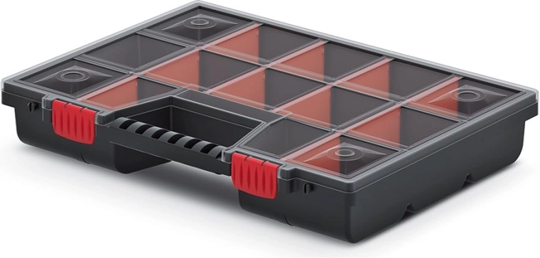 Plastový organizér NOR 39 × 29 × 6,5 cm s nastaviteľnými priehradkami