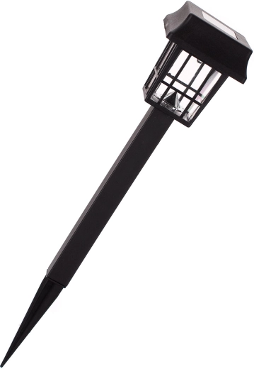 Solárna záhradná lampa 1 LED čierna