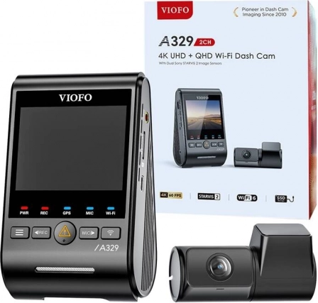Videorekordér Viofo A329 4K 60fps + 2K s WiFi a GPS