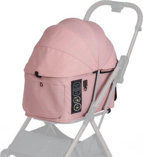 FIKAGO strieška a poťah na kočík FTG2 Mist Pink