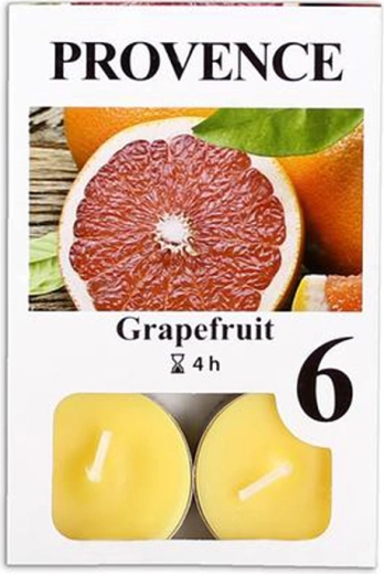 Vonná čajová sviečka Provence grapefruit, 6 ks