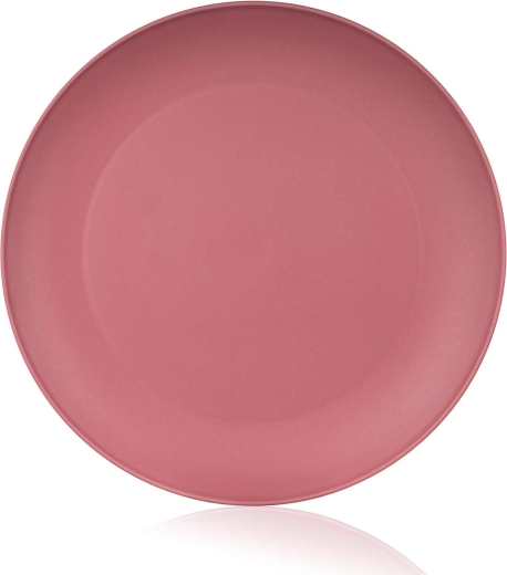 Plastový plytký tanier 23,5 cm ružový Culinaria