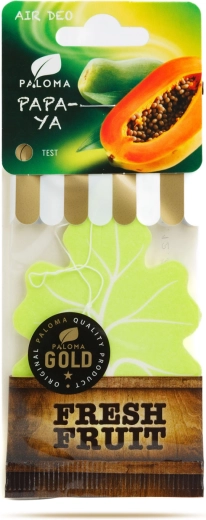 Paloma Gold Fresh Fruit Papaya závesný osviežovač vzduchu do auta