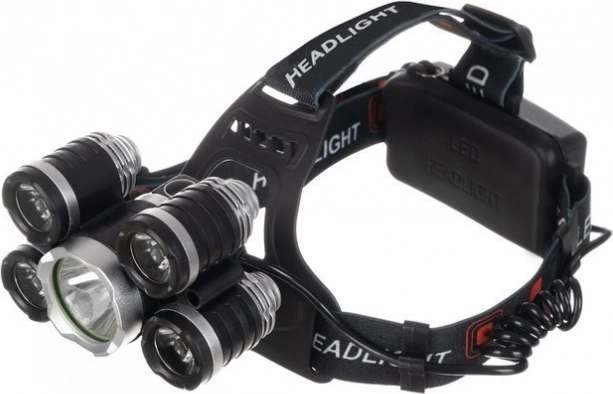 Výkonné osvetlenie s 5× LED Cree T6