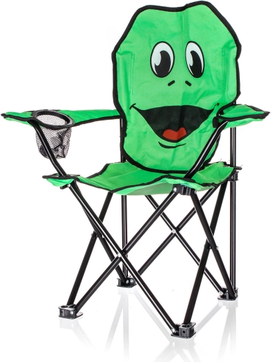 Skladacie detské kreslo Frog so žabím motívom, nosnosť 35 kg