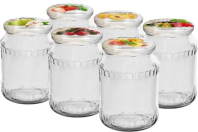 Zaváracie poháre s viečkom Twist 720 ml, sada 6 ks