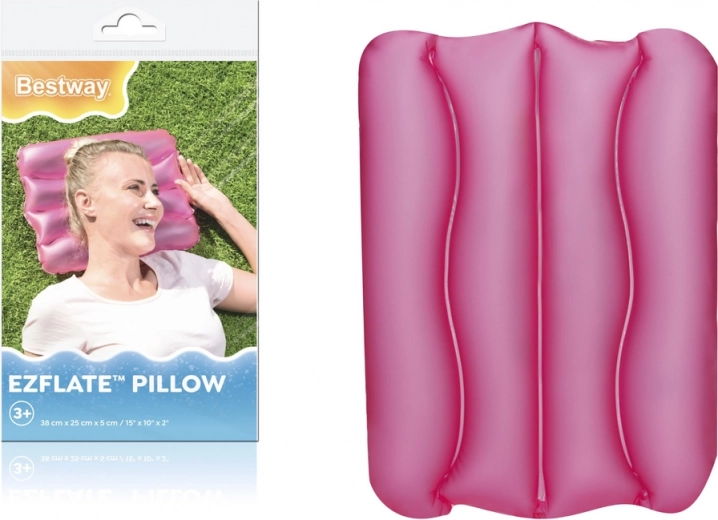 Nafukovací vankúš Bestway Ružový 38 x 25 cm