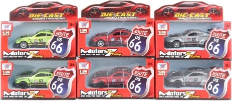 Kovové autíčko na spätný chod 11 cm