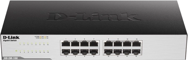 Gigabitový stolný prepínač s 16 portami