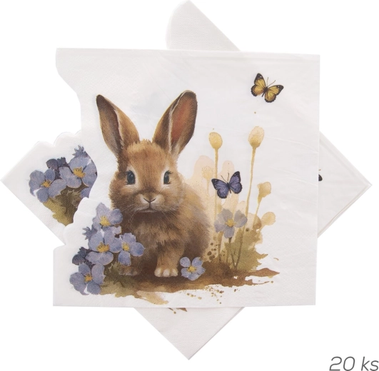 Papierové obrúsky Jaro 33 × 33 cm, vyrezávané (20 ks)