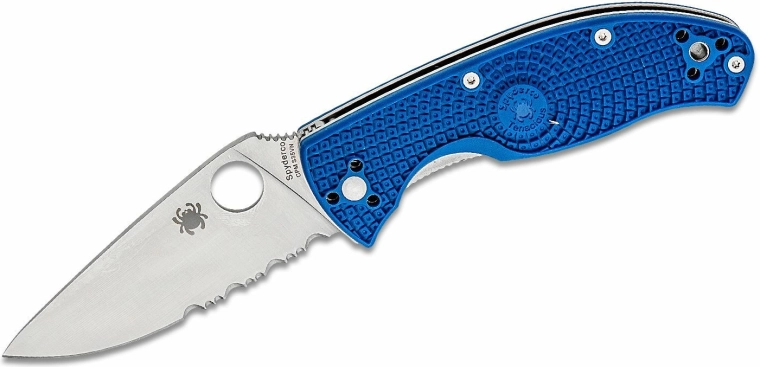 Spyderco Tenacious Lightweight Blue vreckový nôž 8,6 cm, satén, modrá, FRN