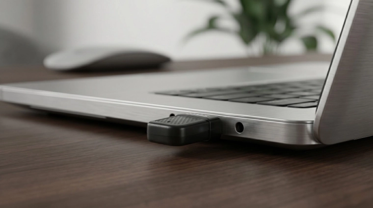 Kompaktný USB 2.0 dongle – stačí zapojiť