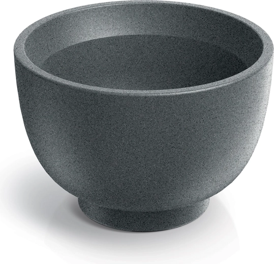 Kvetináč Vemo Round 40 cm žulovo sivý