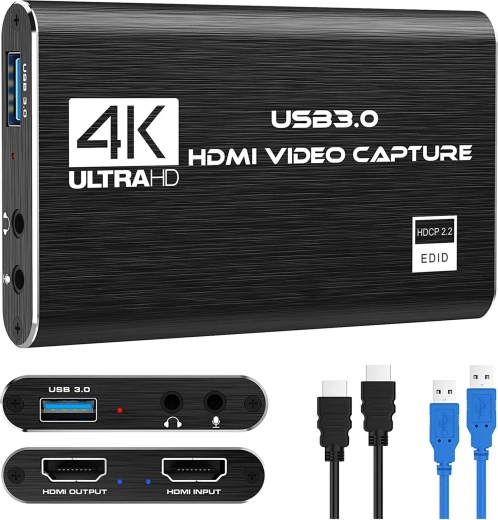 Renew force USB 3.0 HDMI karta na záznam videa Full HD 1080p/60 fps s HDMI Loop-Out