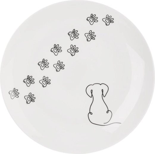 Porcelánový dezertný tanierik Psík 20,7 cm