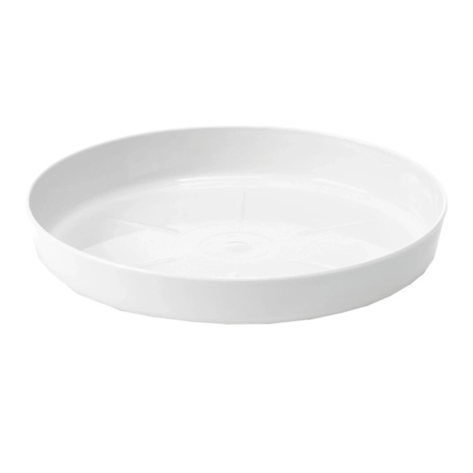 Plastový podstavec pod kvetináč 28 cm biely LAMELA