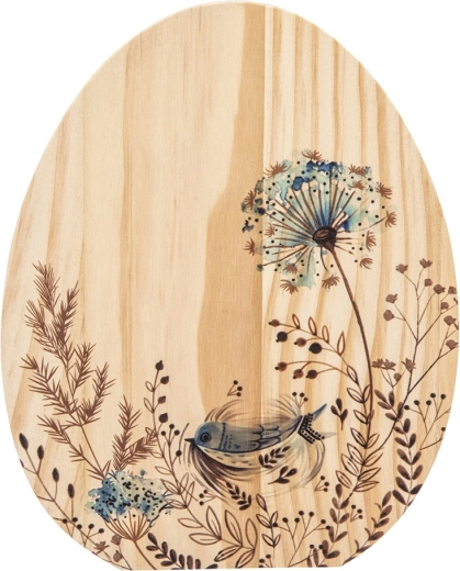 Drevená dekoratívna figúrka vajíčko Serenity 20 cm
