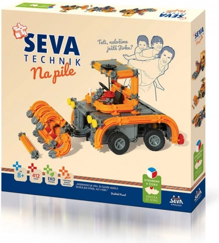 Stavebnica SEVA TECHNIK – na píle, 412 dielikov