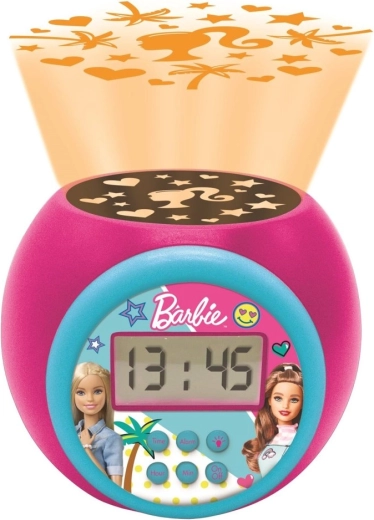 Budík s projektorom BARBIE a nočným svetlom