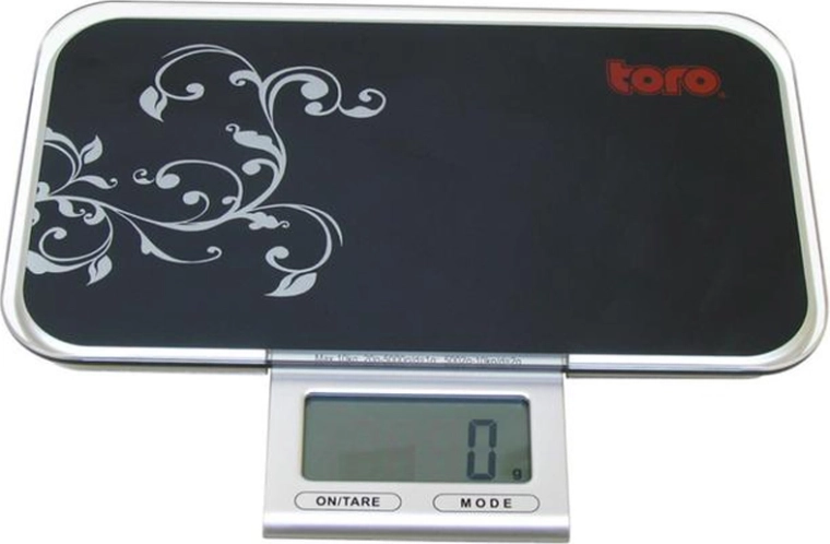 Digitálna kuchynská váha TORO 10 kg, sklenená, čierna