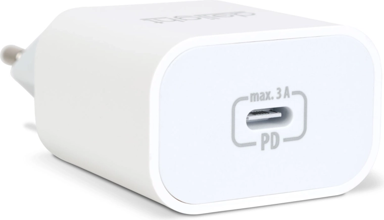 Sieťový adaptér USB-C s rýchlym nabíjaním PD 20 W biely