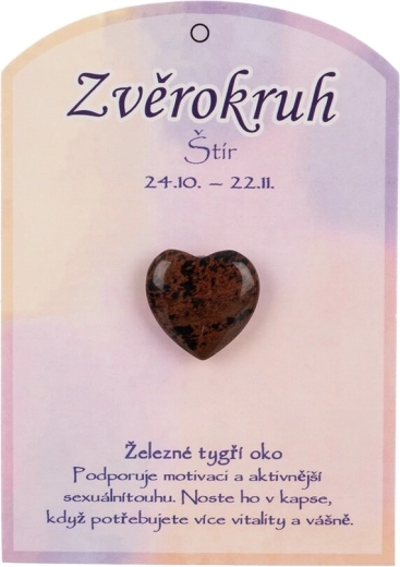 Srdce z prírodného železného tigrieho oka – Býk