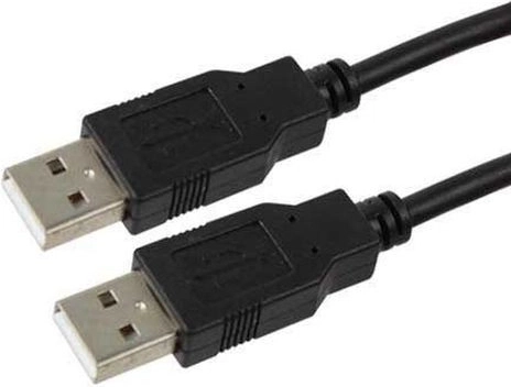 Čierny USB kábel AM-AM 1,8m