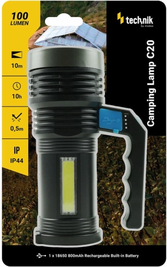 Technik MT-C20 ručná kempingová svietidlo s duálnym svetlom (COB + CREE XPE) - 1 kus